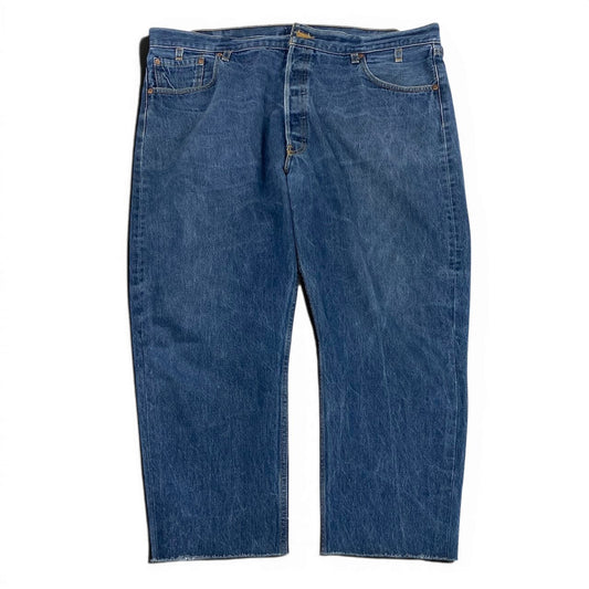 20d27 MAISON EUEKA メゾンエレウカ VINTAGE REWORK BIGGY PANTS LEVIS REWORK デニムパンツ リメイクデニム 017 S ブルー レディース 女性服u02t