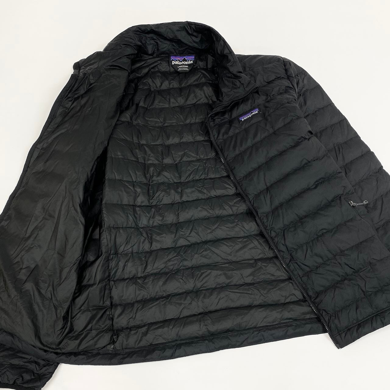 24e14 Patagonia パタゴニア Down Sweater ダウンセーター 84674 サイズL ブラック ダウンジャケット アウトドア 保存袋付t18r