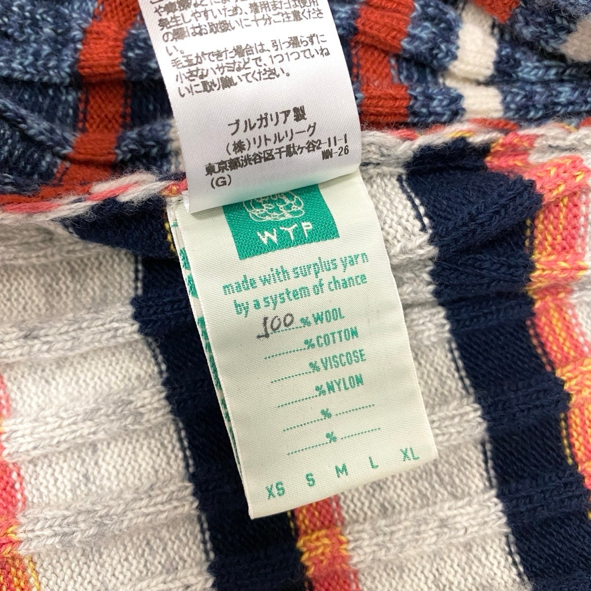7g29 WASTE YARN PROJECT ウェイストヤーン プロジェクト CARO TURTLE BECK PONC ニットセーター ポンチョニット クロップド 4010400245 5088 マルチカラー ウール100％ レディース 女性用t18r