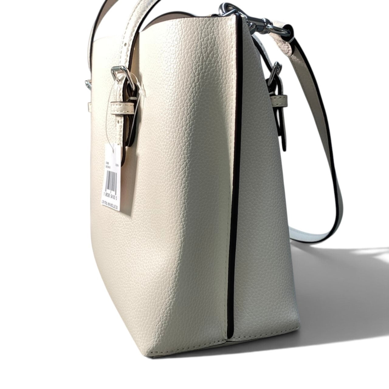 i7 《未使用品》 COACH コーチ 現行 モリー 2Way トートバッグ Mollie Tote Bag 25 White ホワイト レザーt18r