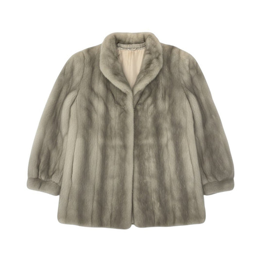 74c20 サファイアミンク ミンクコート 毛皮コート セミロングコート 11 シルバーグレー系 ミンクファー レディースu02t