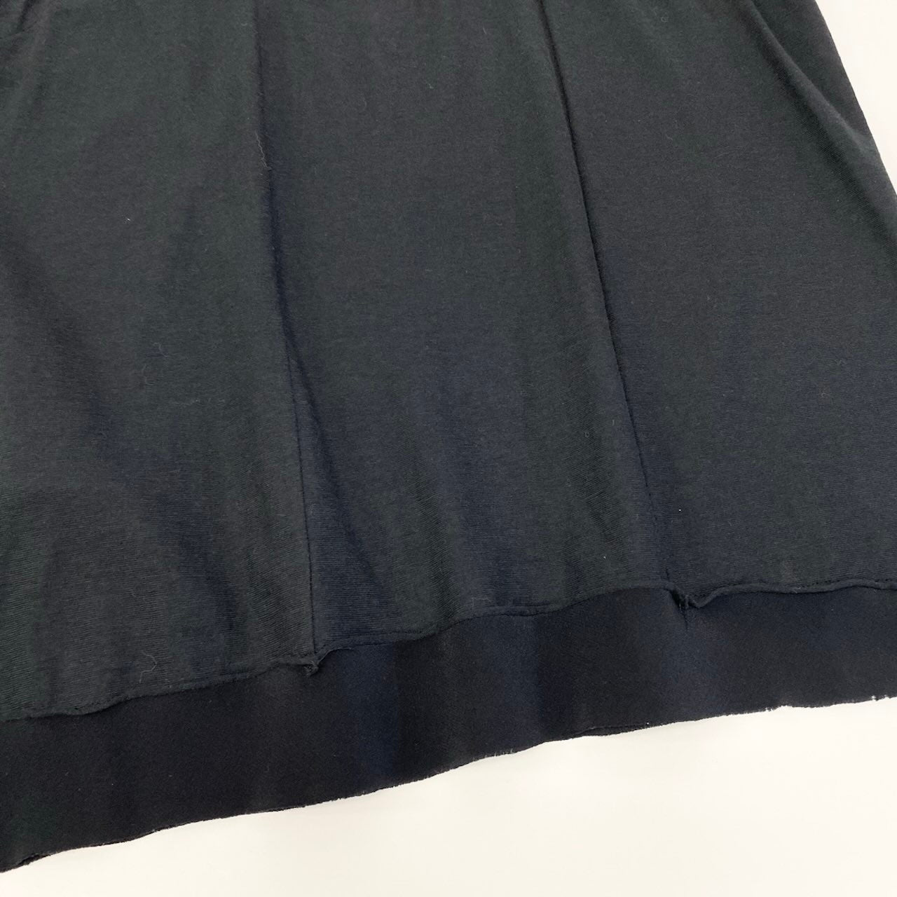 Ef9 MIU MIU ノースリーブカットソー 異素材切替 トップス XSサイズ ブラック コットン100％ レディース 女性用u02t