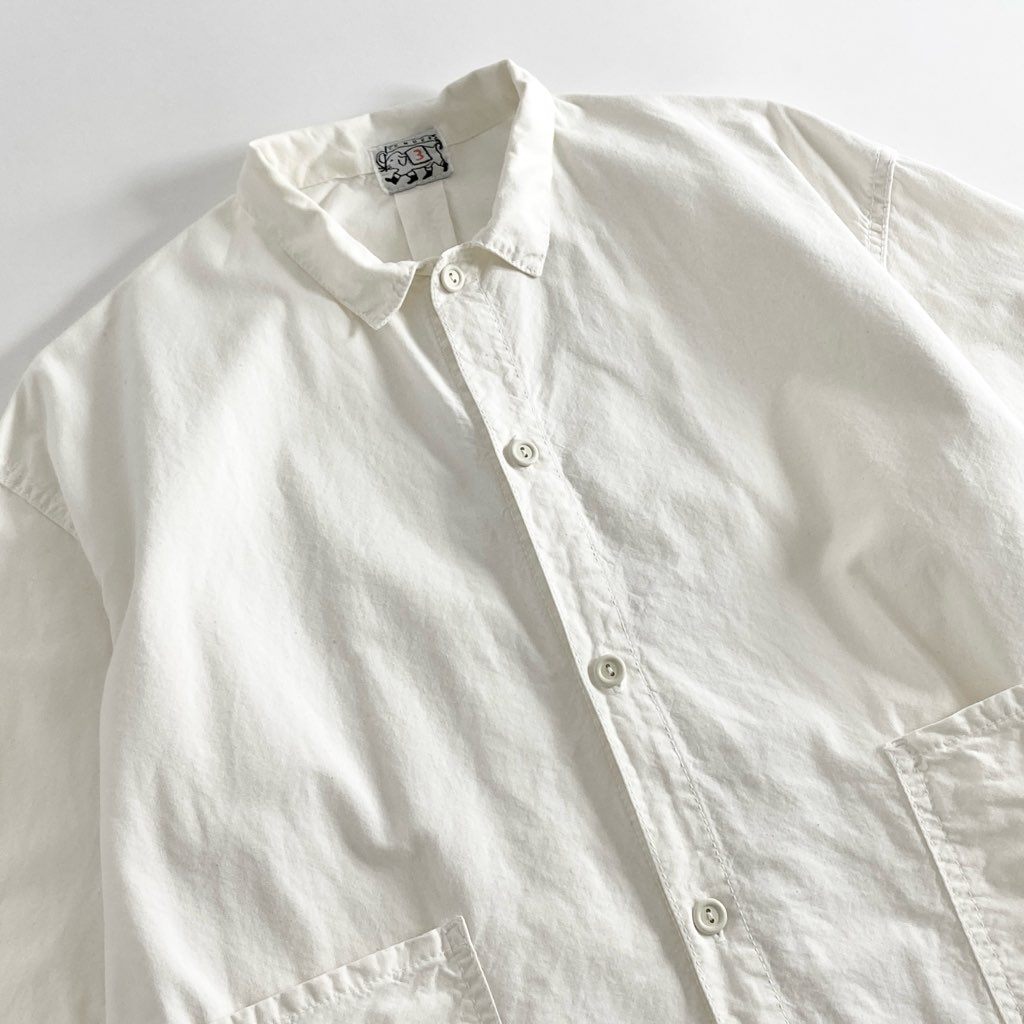 38f9 TENDER CO. テンダー TAIL SHIRT テイルシャツ 長袖シャツ ロングスリーブ TYPE 420 3 クリーム コットン