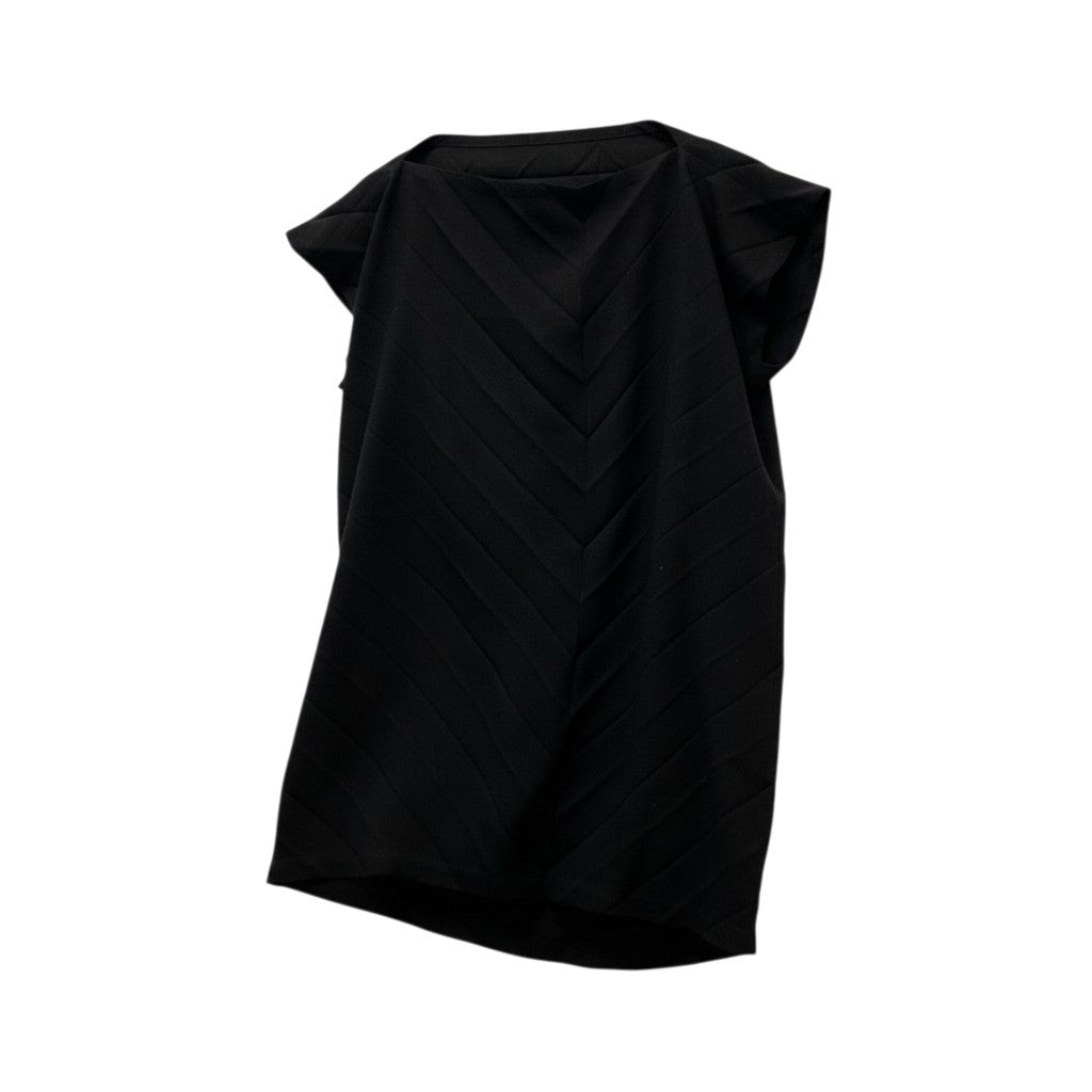 83b17 【美品】ISSEY MIYAKE me イッセイミヤケ ミー プリーツチュニックワンピース 変形チュニックワンピース MI63FT483 ブラック ポリエステル100％ レディース 女性用u02t