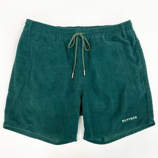 42k27 《美品》 MLVINCE メルヴィンス summer corduroy shorts ショートパンツ ハーフパンツ サマーコーデュロイ L グリーン