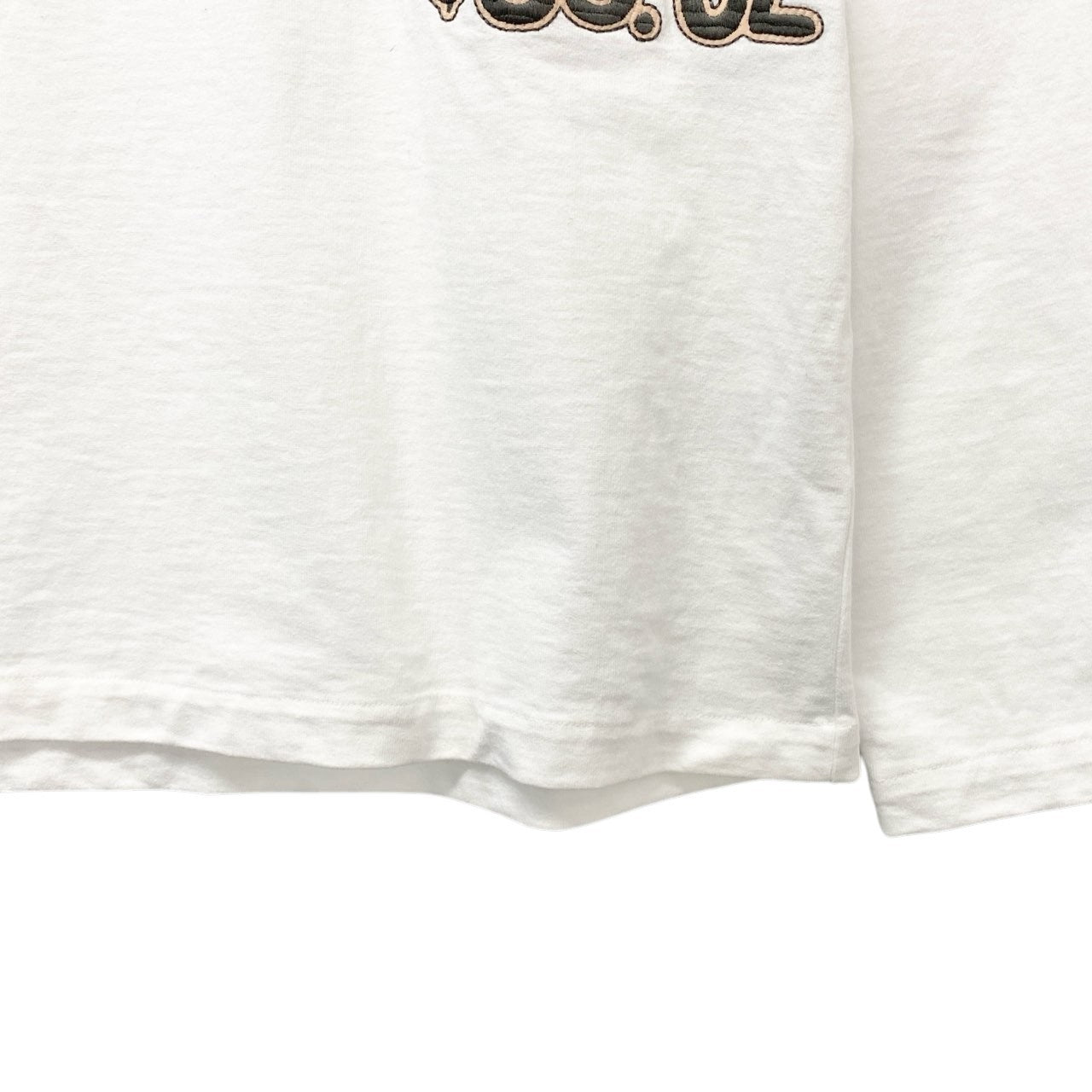 83b26 JIL SANDER ジルサンダー 長袖Ｔシャツ カットソー トップス ワッペン Ｓ ホワイト系 コットン メンズu02t