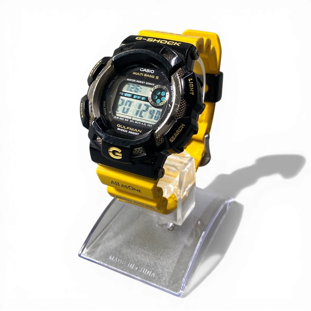 c23 【稼働品】CASIO G-SHOCK カシオ Gショック GW-9102K イエロー 腕時計イルクジ ガルフマン2009 メンズ デジタルウォッチk02i