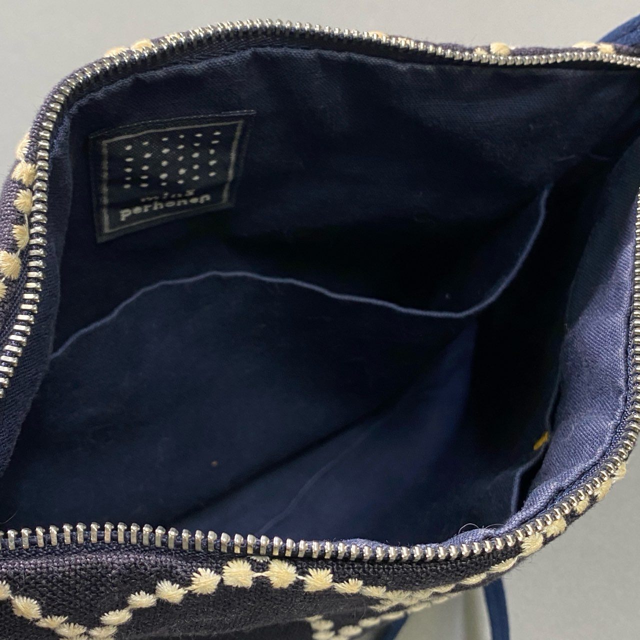 Ci10 mina perhonen x merrier BEAMS ミナペルホネン メリアビームス 別注 tambourine タンバリン ショルダーポーチ サコッシュ バッグ ネイビーo07t