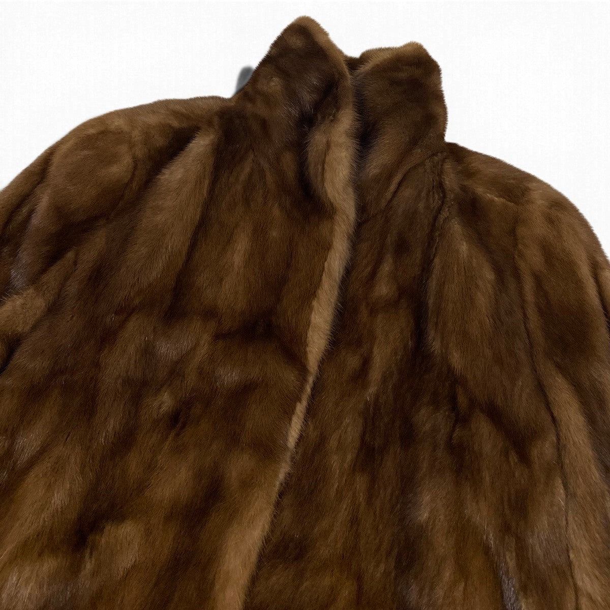36j7 nakamura fur パステルミンク ファーコート サイズ9-11 茶系 本毛皮 Mink Fur Coat リアルファーt18r