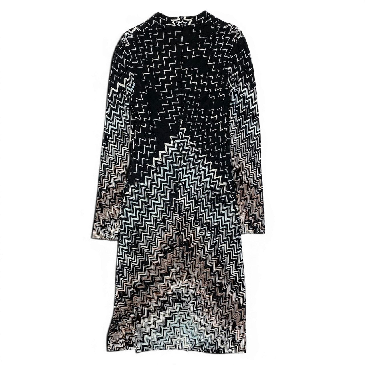 Ee8 MISSONI ミッソーニ シルクライナー ニットワンピース サイズ42 ブラック レディース ニットワンピk02i