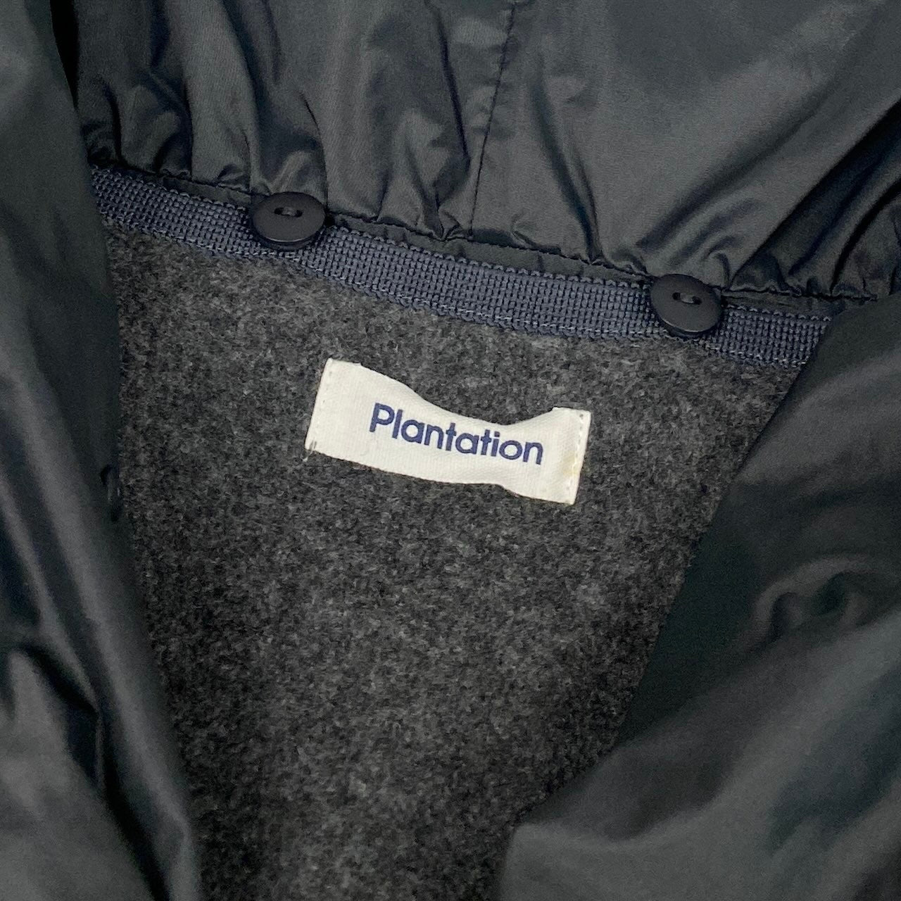 24e14 Plantation プランテーション 2WAY ロングコート サイズS グレー ライナー取外し可 ウエスト調整可t18r