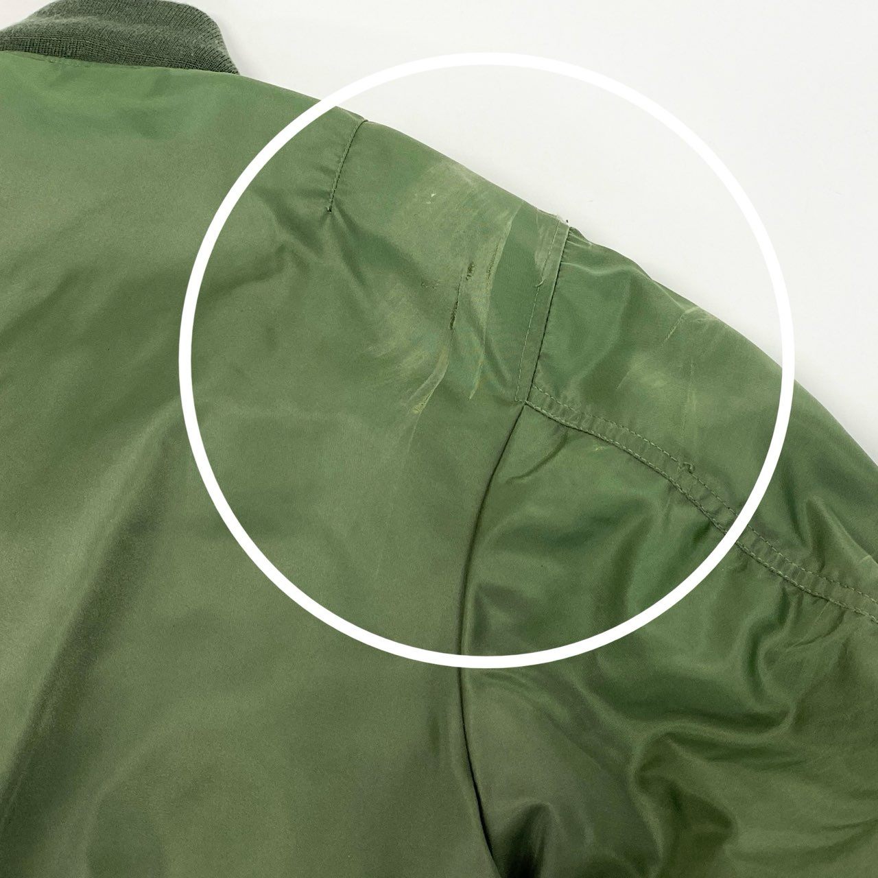 5L17 U.S. AIR FORCE ユーエスエアーフォース WESTOP INDUSTRIES社製 L-2A フライトジャケット ミリタリー Lサイズ カーキ ナイロン メンズo07t