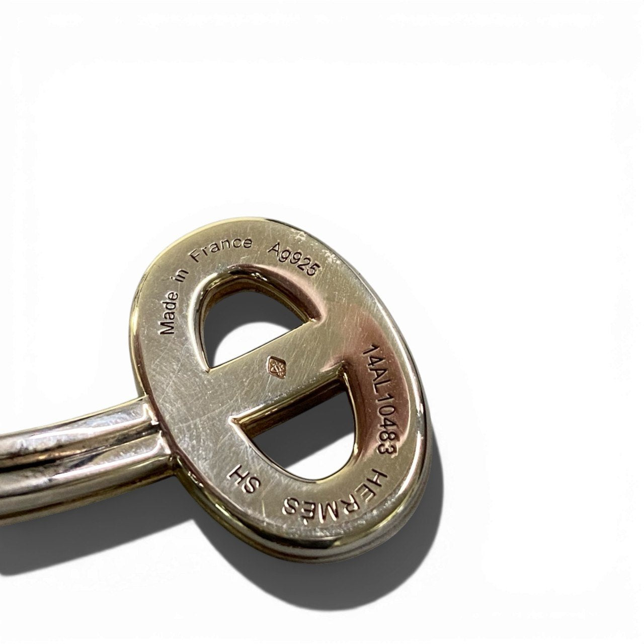 b16 《美品》 HERMES エルメス シェーヌダンクル24 ブレスレット アクセサリー シルバー Ag925 レディース 女性用 フランス製ta1