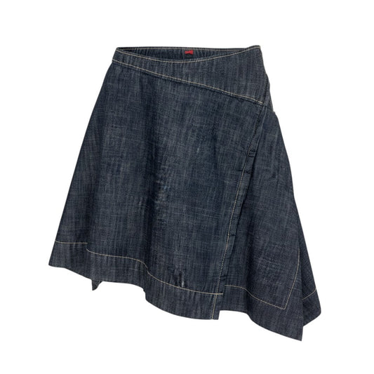 Ae19 【美品】 Vivienne Westwood RED LABEL ヴィヴィアンウエストウッド レッドレーベル 変形 デニムスカート サイズ2 インディゴブルー コットン100％ レディース 女性服u02t