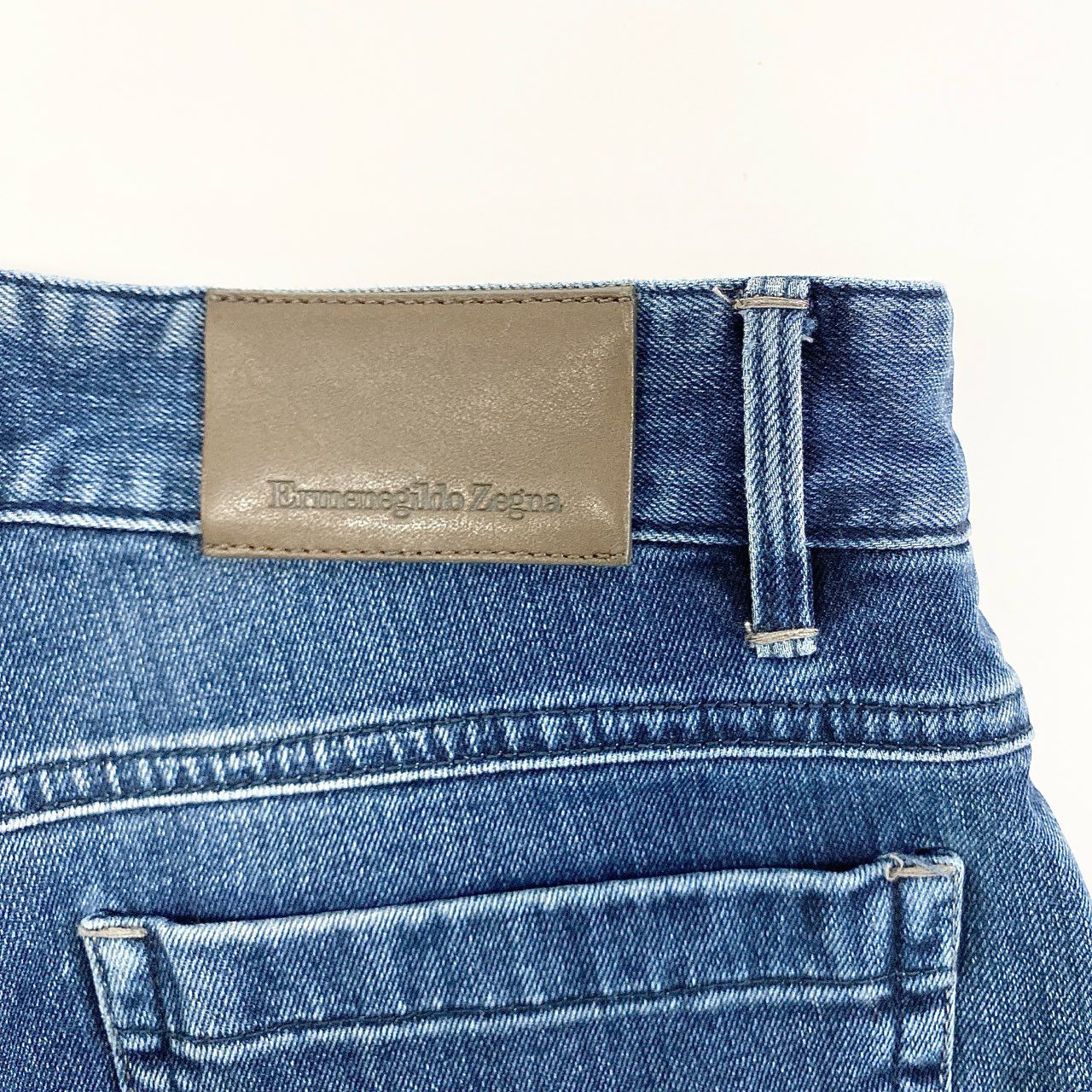 11i16 Ermenegildo Zegna エルメネジルドゼニア ５ポケット デニムパンツ ジーパン ハイストレッチ ボタンフライ 30 インディゴブルー メンズu02t