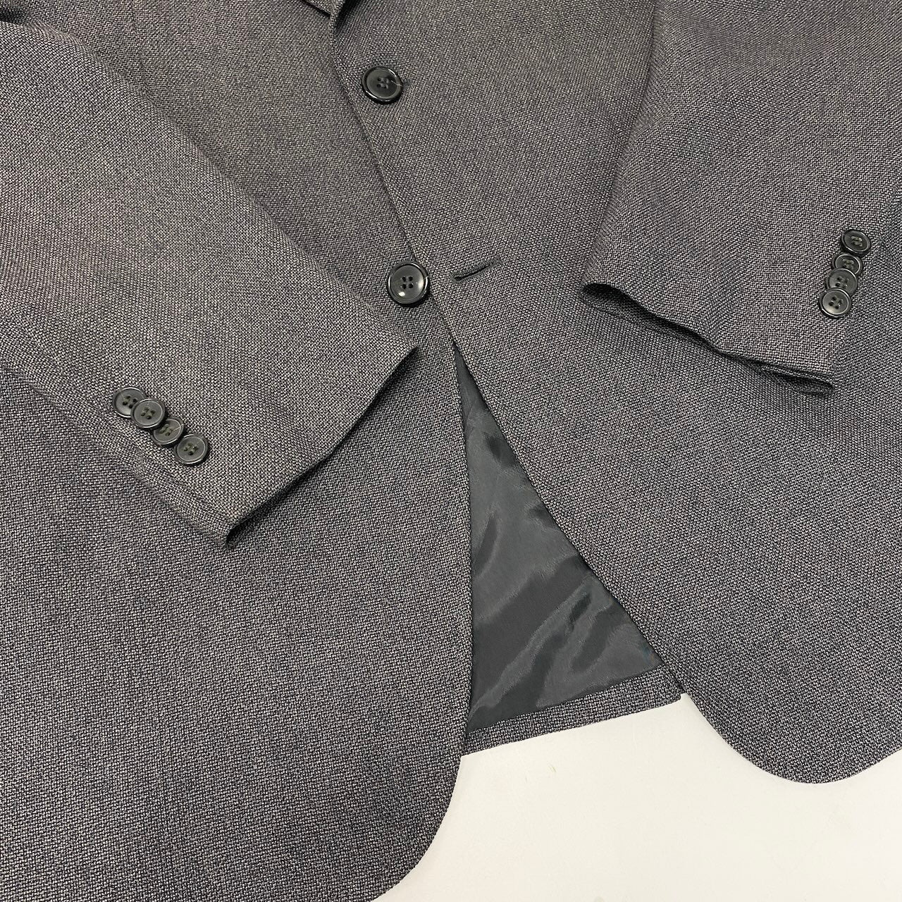 23e11 EMPORIO ARMANI エンポリオアルマーニ セットアップ シングルスーツ 2B ビジネス サイズ50 グレー メンズ 紳士服u02t