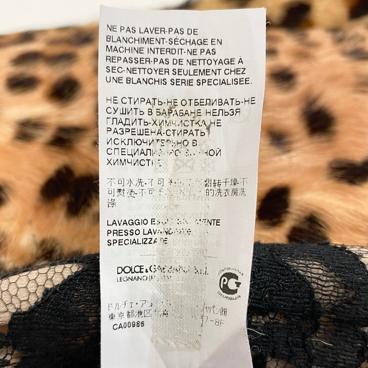 e1 【美品】DOLCE&GABBANA ドルチェアンドガッパーナ 毛皮ロングコート レオパード イタリア製 36サイズ ベージュ 毛皮 レディース 女性用u02t