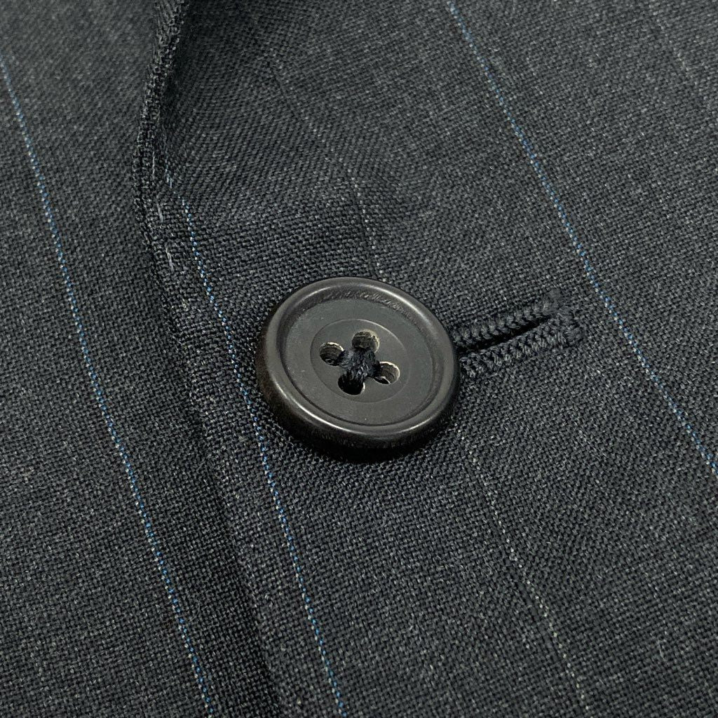 16a27 Burberrys バーバリーズ スーツセットアップ テーラードジャケット スラックスパンツ ストライプ 94-84-165 AB4 グレー ウール100％ メンズ 男性用o07t