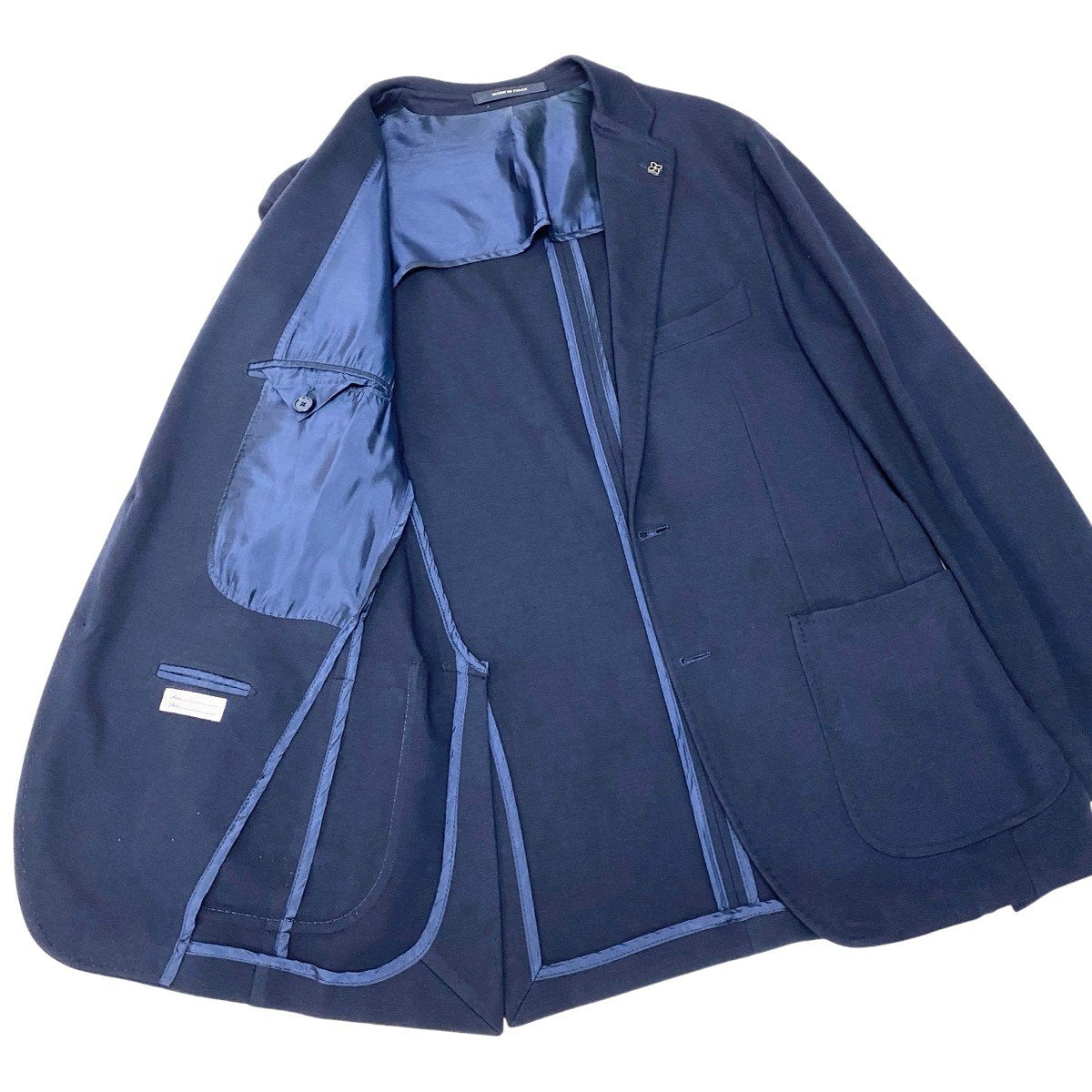18f15 TAGLIATORE タリアトーレ サマージャケット テーラードジャケット アウター イタリア製 48サイズ ネイビー メンズ 男性用u02t
