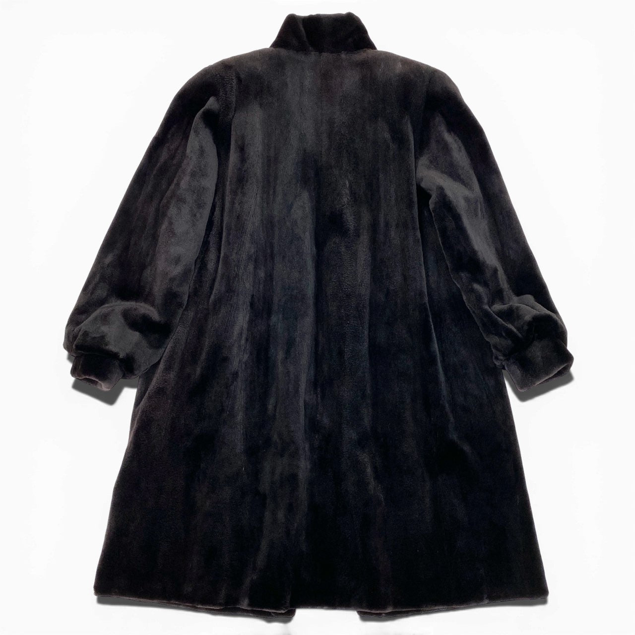 25a22 SAGA MINK  銀サガ シェアードミンク ロングコート レディース 女性用 FREE ダークブラウン系 ミンクファー 本毛皮u02t