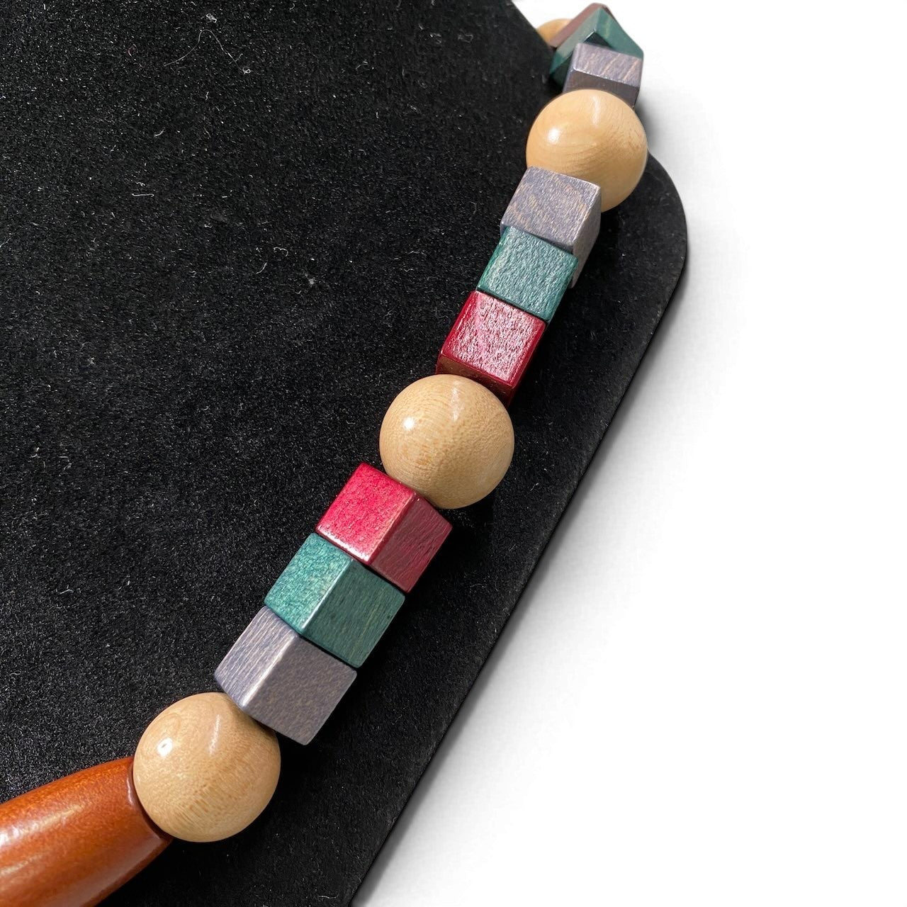 e4 m`s braque エムズブラック WOOD BEADS NECKLACE  ウッドビーズ ネックレス アクセサリー マルチカラー メンズu02t