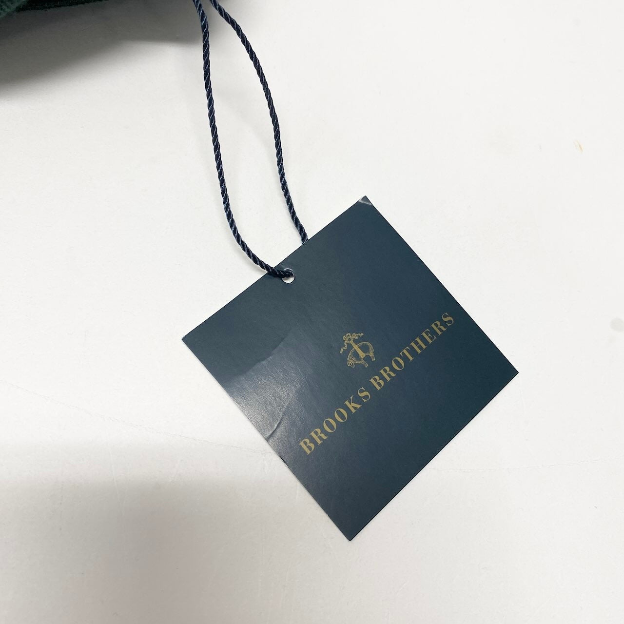 55d30 【未使用タグ付】 Brooks Brothers ブルックブラザーズ 半袖ポロシャツ カットソー トップス ワンポイント刺繡 S ダークグリーン コットン100％ メンズ 紳士服u02t
