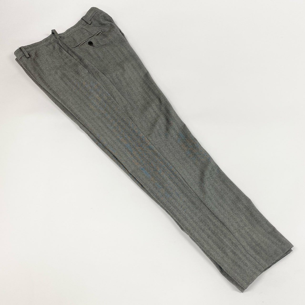 22a23 Raffaele Caruso ラファエルカルーゾ シングルスーツ セットアップ ビジネス 46 7R グレー ヘリンボーン ウールカシミヤ メンズu02t