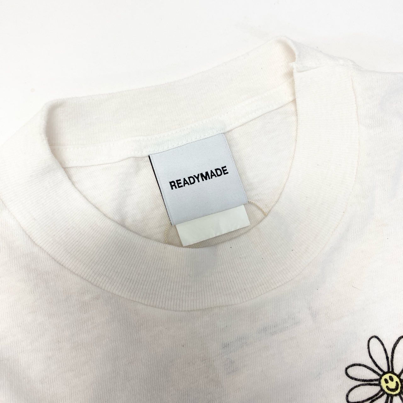 15c3 【新品保管品】READYMADE レディメイド 24SS THIS IS MY T グラフィックTシャツ 半袖Tシャツ トップス RM-P01-0000-073 Mサイズ アイボリー コットン100％ メンズ 男性用o07t