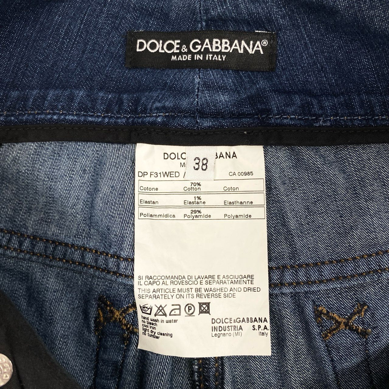 1j27 DOLCE&GABBANA ドルチェアンドガッバーナ デニムパンツ ローライズ ウエストDGベルト フレアパンツ F31WED/G8534 38サイズ インディゴ レディースu02t