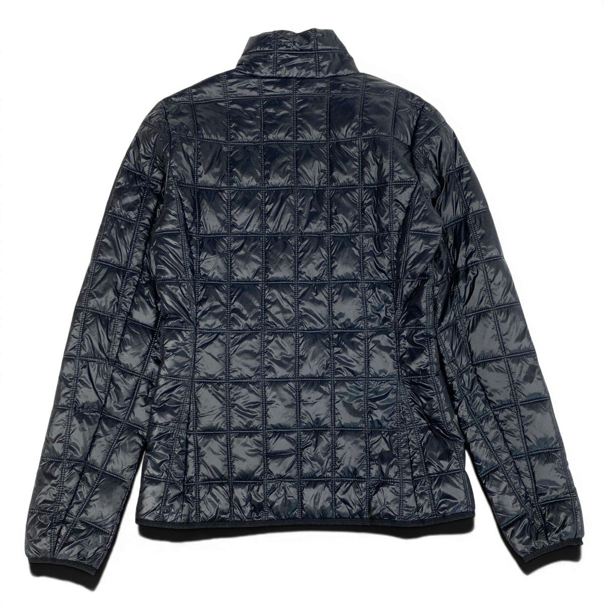 51f27 EMPORIO ARMANI エンポリオアルマーニ キルティングジャケット カシミヤ 中綿ジャケット 胸元ロゴ アウター Sサイズ ブラック ナイロン100％ メンズ 男性用o07t