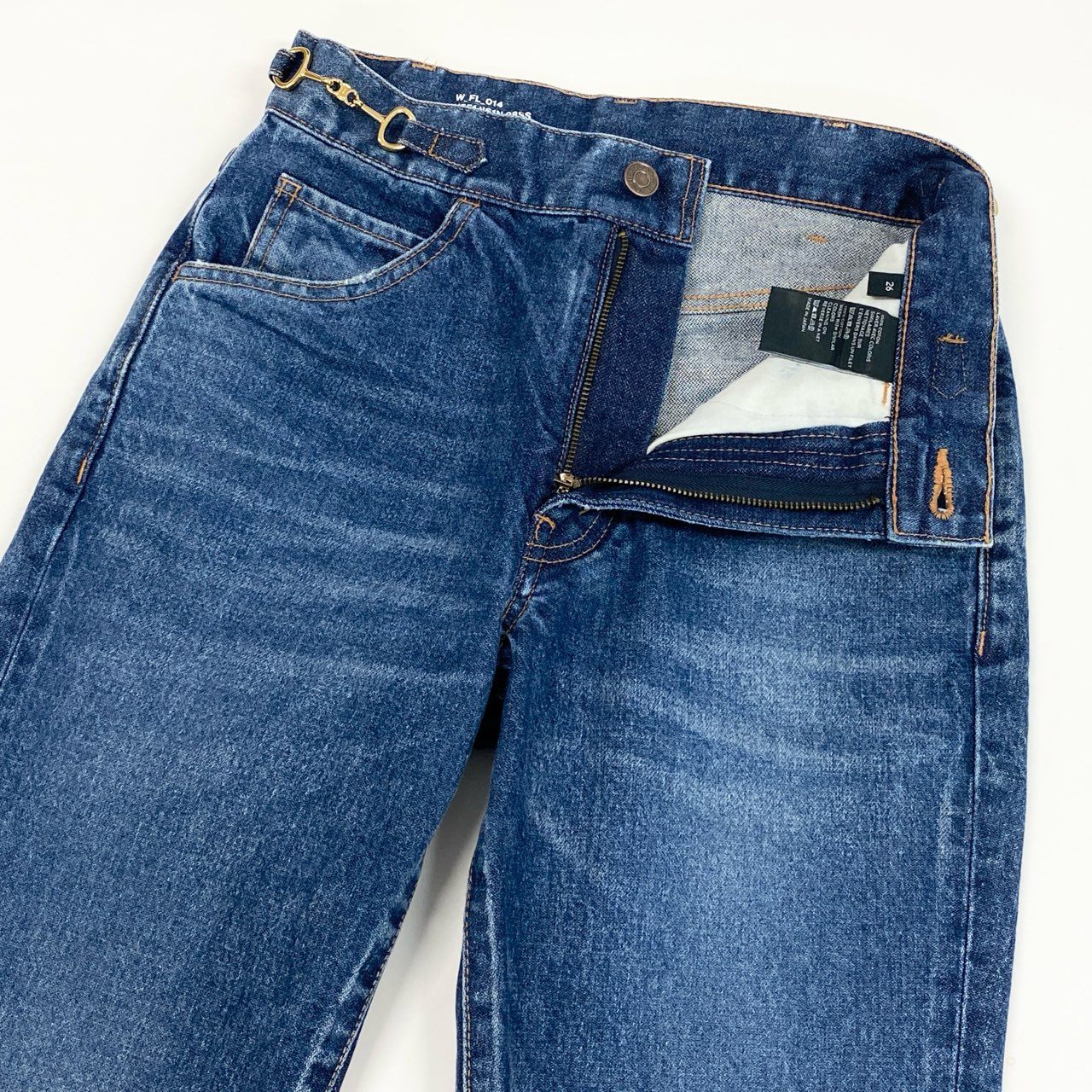 10a13 CELINE セリーヌ フレアデニム ジーンズ トリンオフ インディゴ レディース 女性用 N551 861N 08SS 26 コットン100％o07t