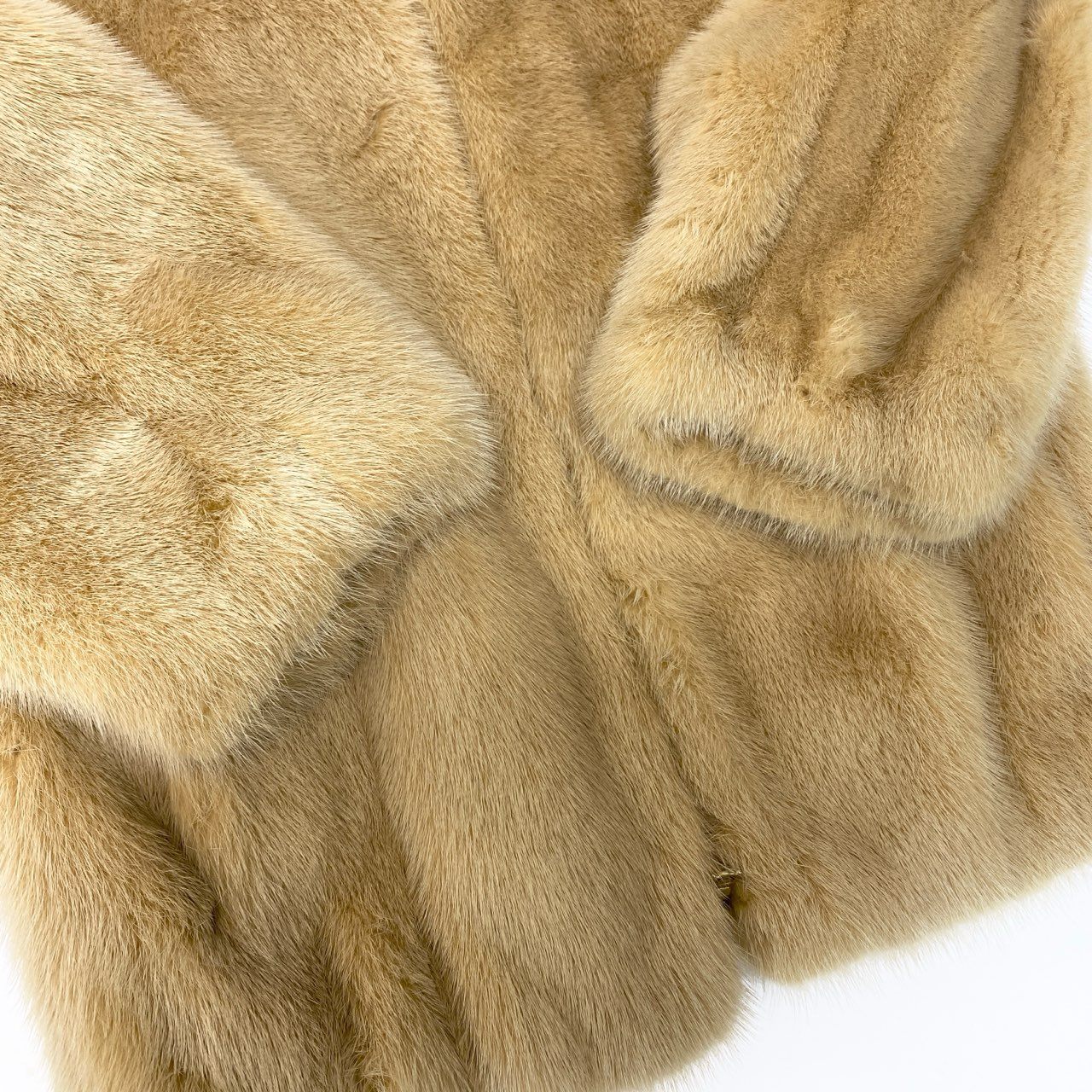20c14 MARNI マルニ 染めミンクファージャケット ジップアップブルゾン 毛皮コート 36 イエロー系 ミンクファー レディースu02t