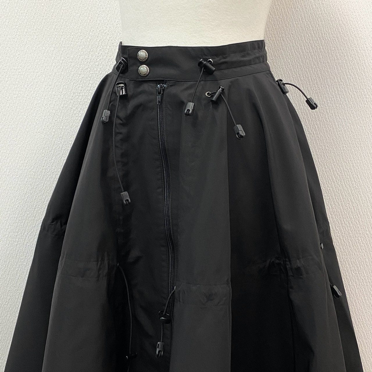 72a14 JUNYA WATANABE COMME des GARCONS ジュンヤワタナベ コムデギャルソン 2way スカート ポンチョ S ブラック AD2005 日本製 GORE WINDSTOPPER