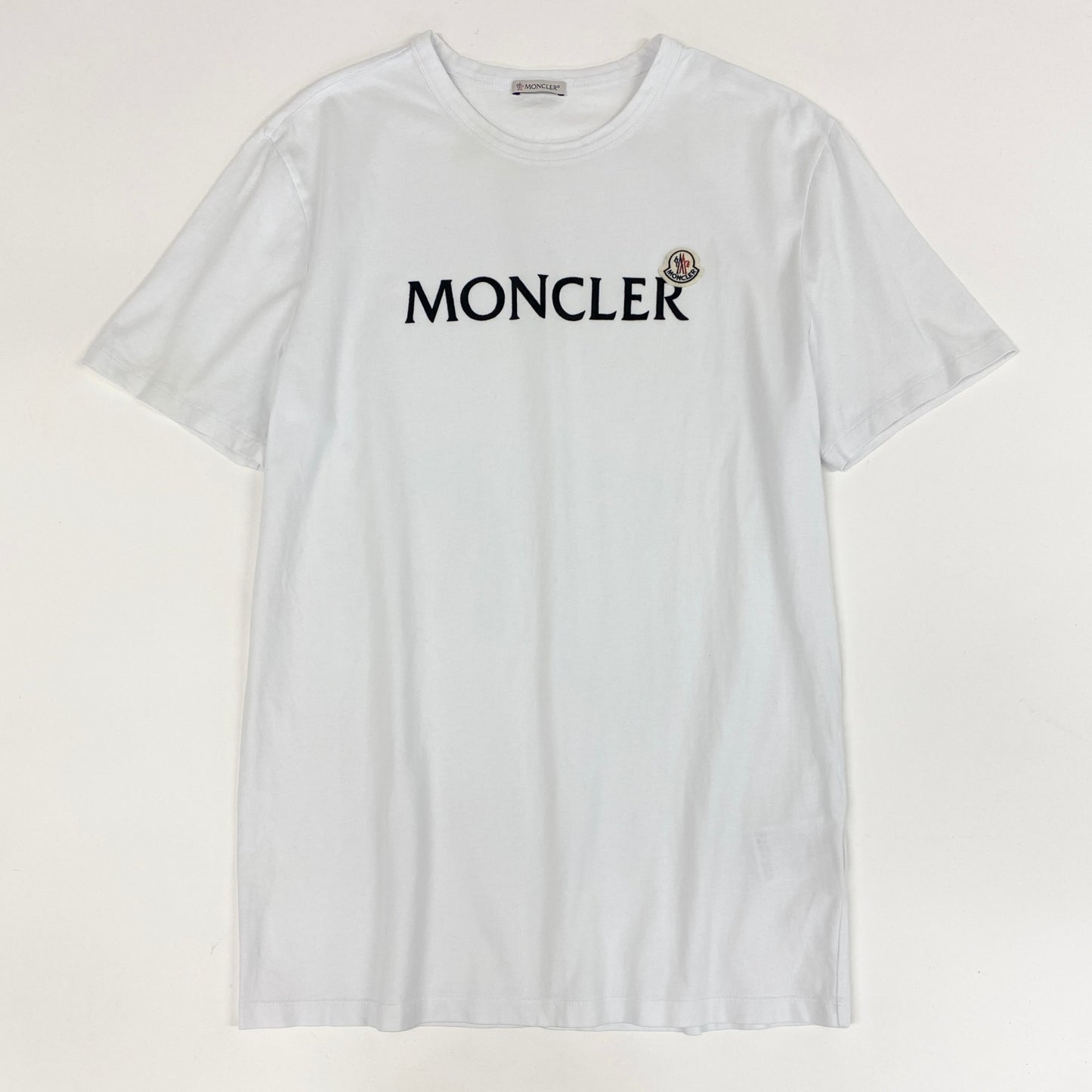 41a24 MONLER モンクレール MAGLIA T-SHIRT Tシャツ XL ホワイト カットソー トルコ製 TEE