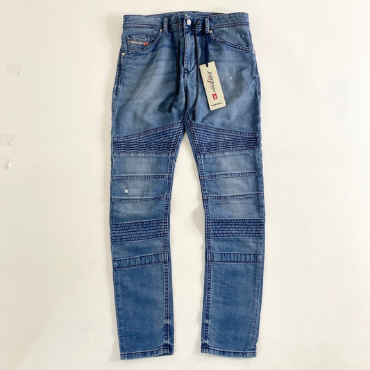 9L10《未使用》定価\46,200 DIESEL ディーゼル Jogg Jeans BAKARI-NE スウェットデニムパンツ W28 インディゴ ジーンズ DENIM タグ付き