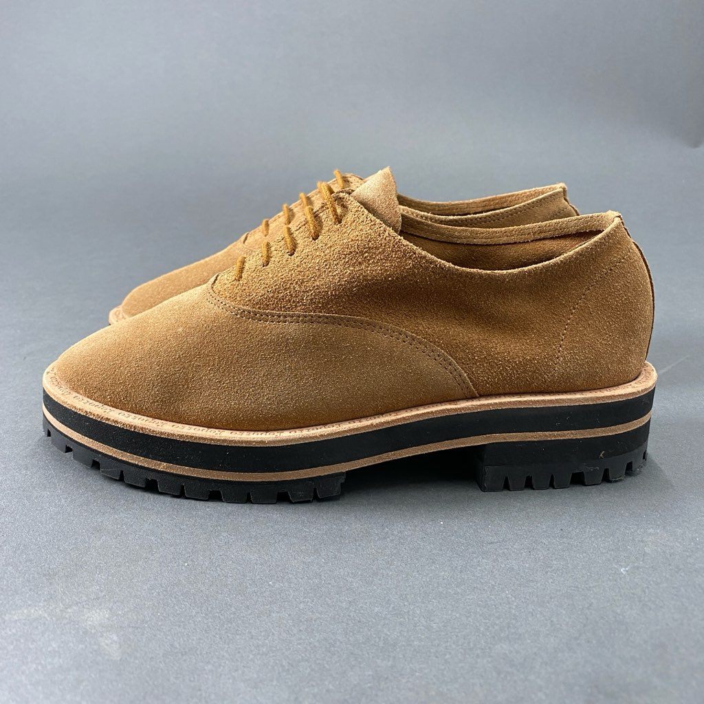 1b29 《美品》 定価￥68,200 repetto レペット GORDON スエードレザー レースアップシューズ 36 キャメル 厚底 ポルトガル製