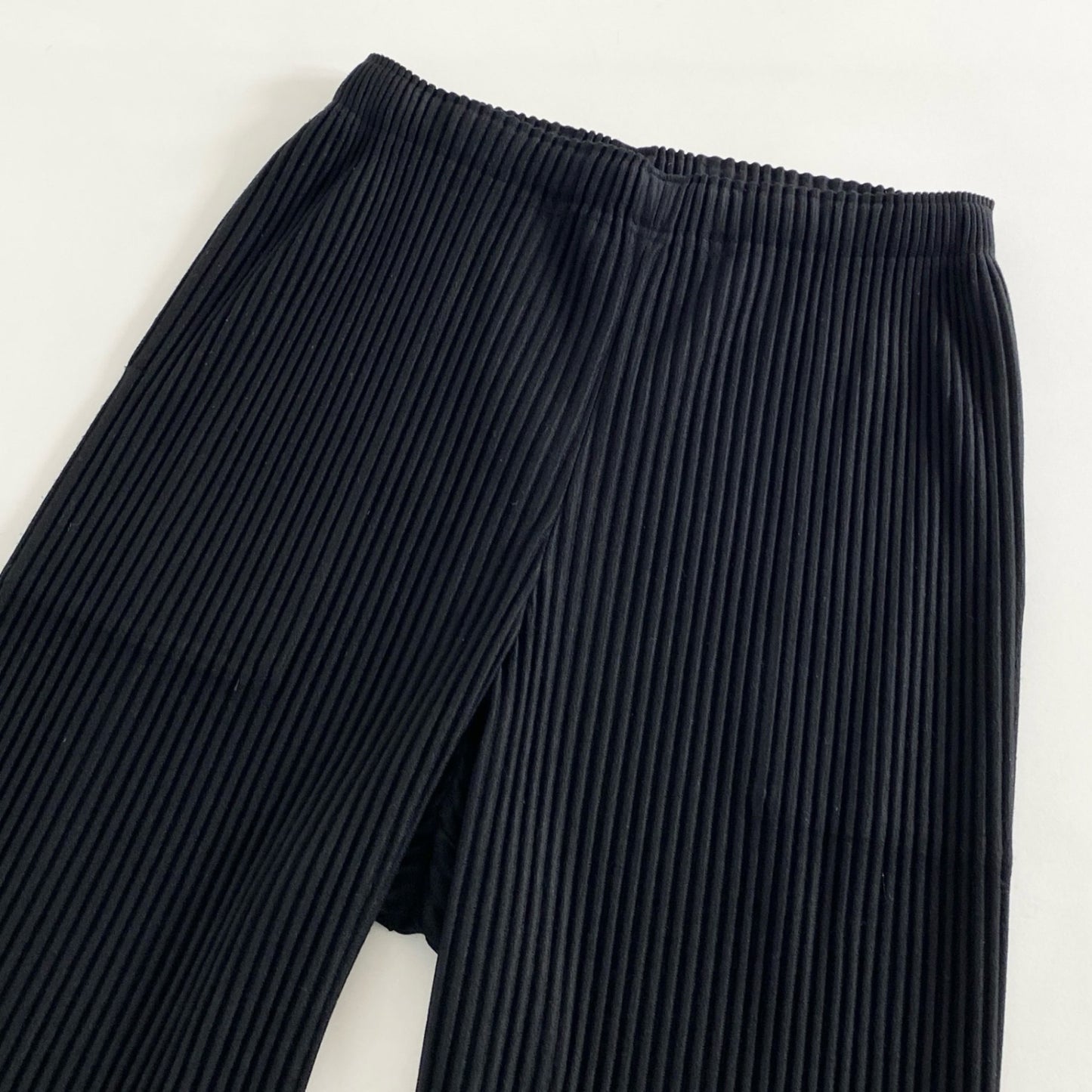 49c14 《美品》 me ISSEY MIYAKE ミーバイ イッセイミヤケ プリーツワイドパンツ F ブラック PLEATS WIDE PANTS MI31JF253