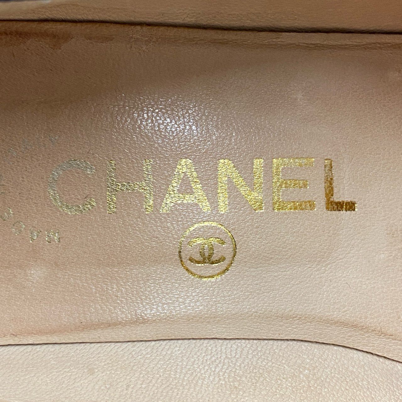 3c9 CHANEL シャネル ココマーク オペラシューズ ローファー 36 1/2 ブラック レザー フラットシューズ スリッポン