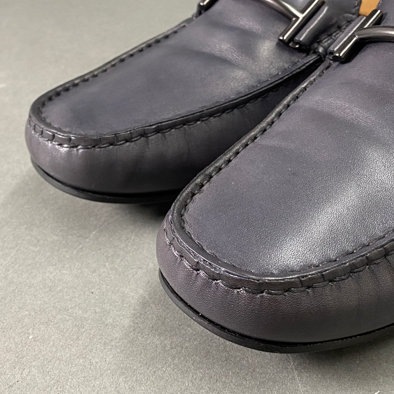 8L6 イタリア製 TOD’S トッズ ビジネスシューズ 7 1/2 ネイビー メンズ シューズ ローファー