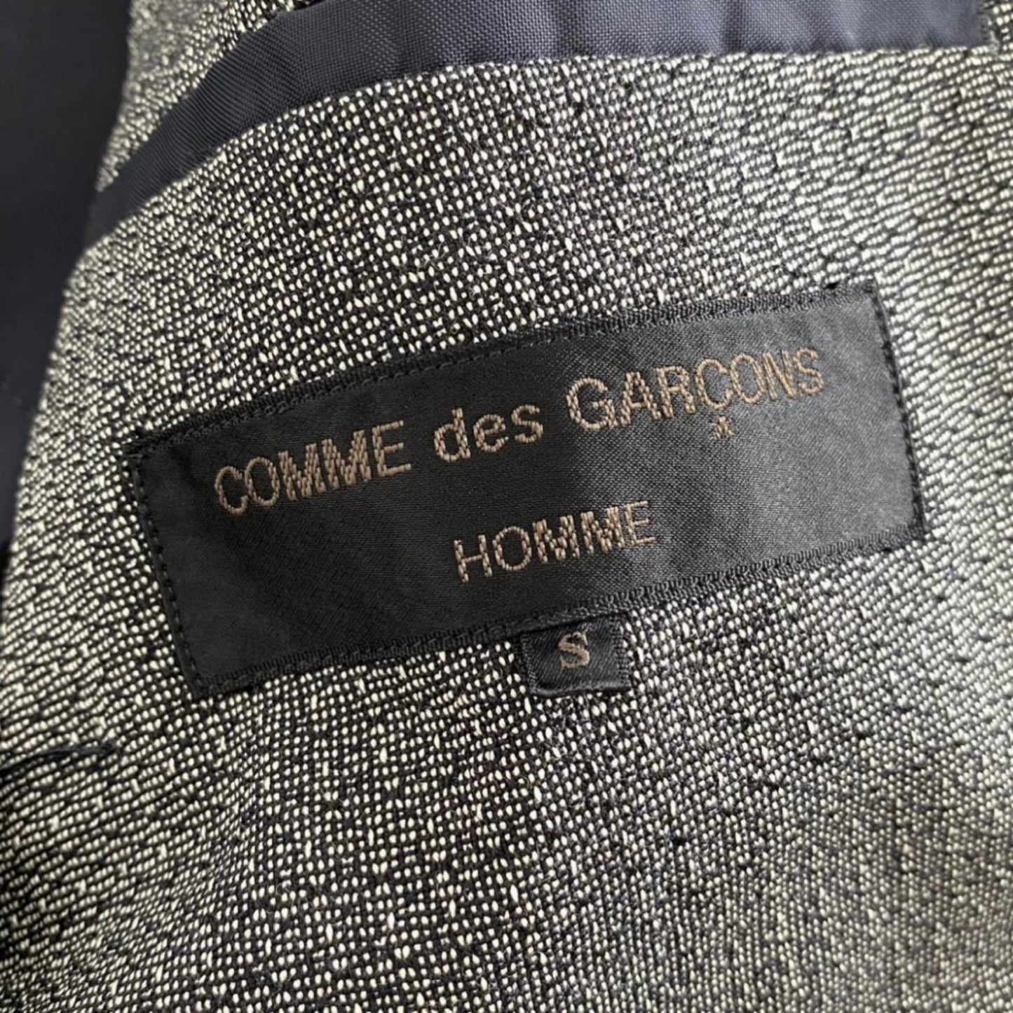 56i23 COMME des GARCONS HOMME コムデギャルソン オム ダブルブレスト ジャケット テーラードジャケット ブレザー HJ-11001S サイズS グレー メンズ