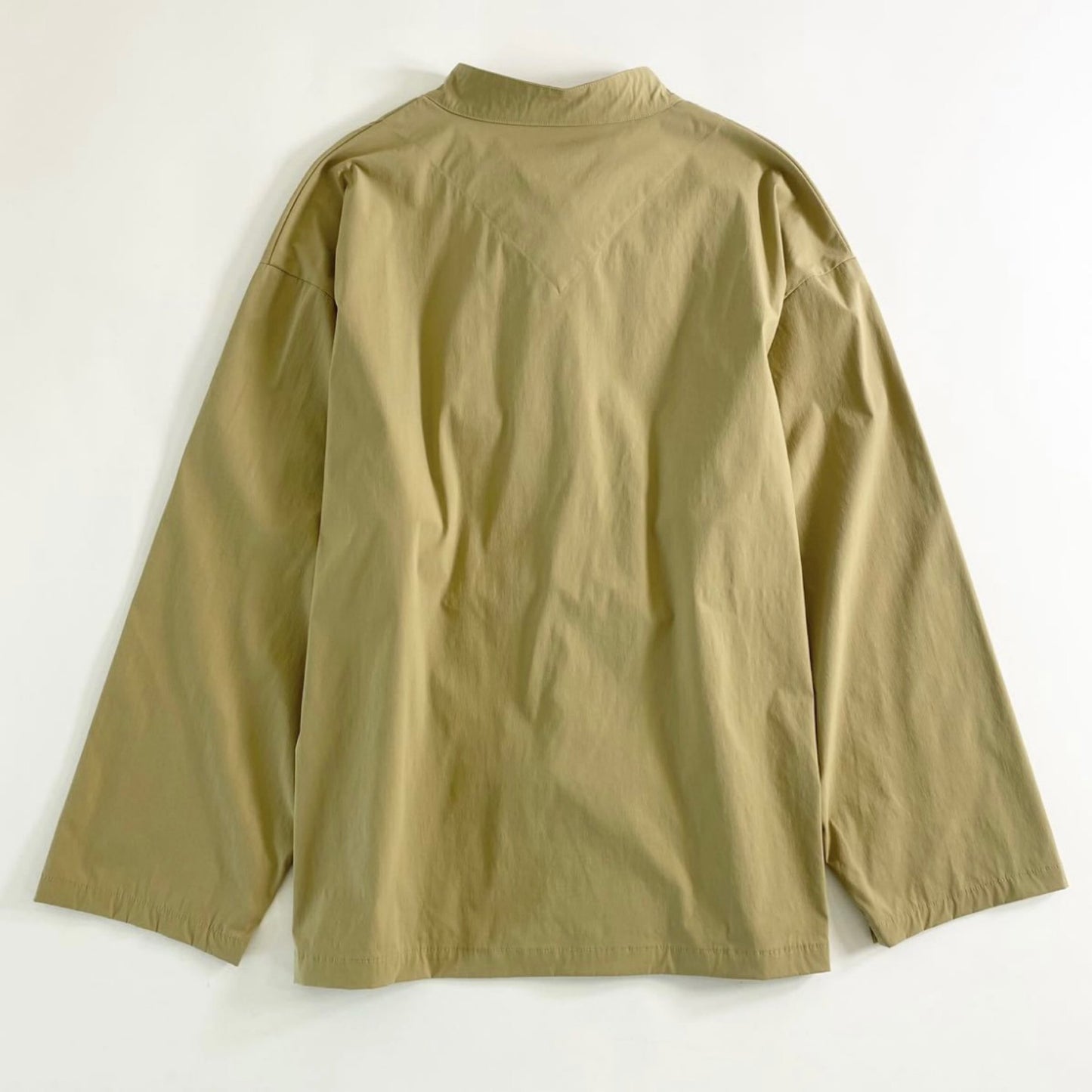 17e17 美品 DISCOVERD ディスカバード 21SS LIMONTA NYLON SHIRT BLOUSON チャイナシャツブルゾン サイズ2 ベージュ メンズ リモンタ社