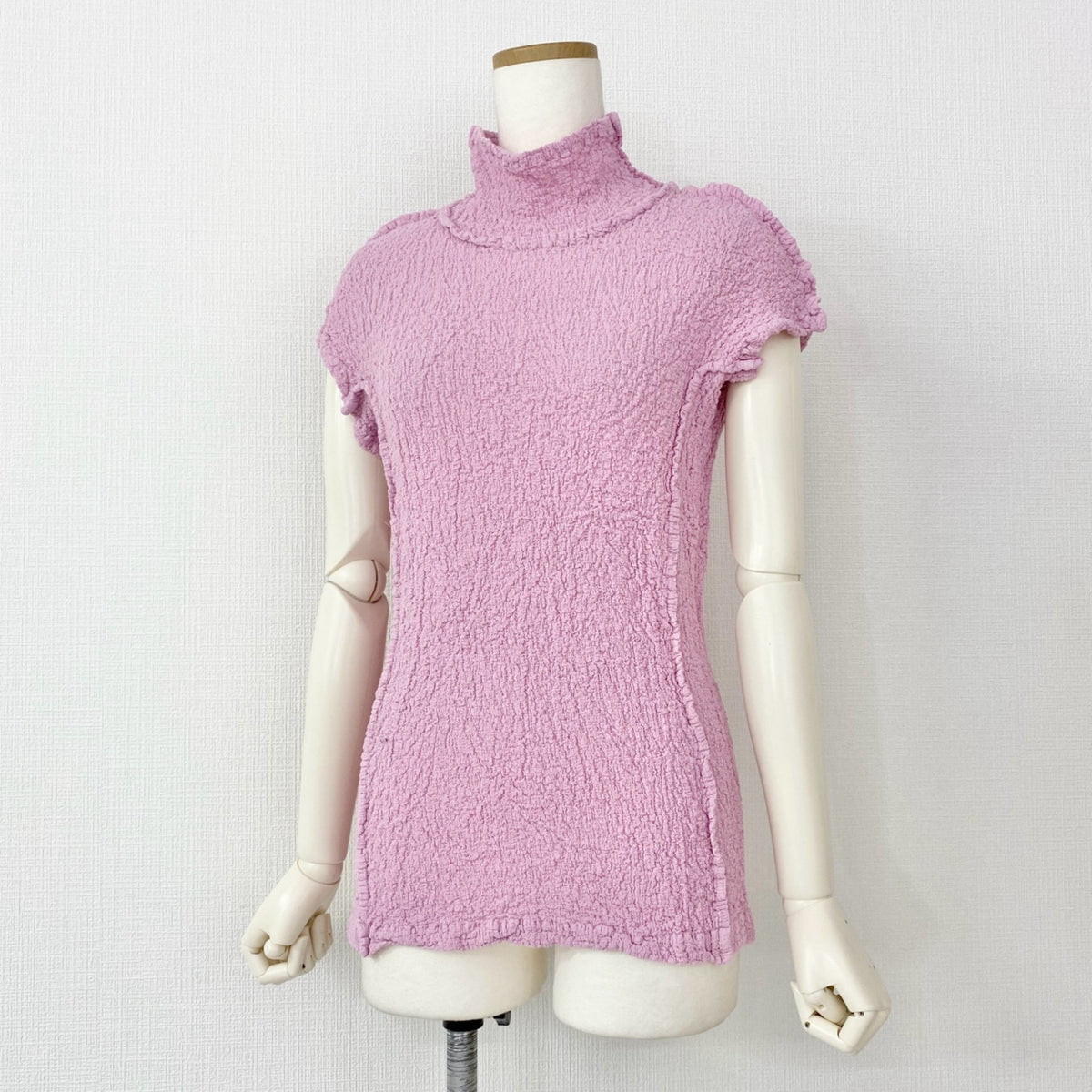 イッセイミヤケ me カリフラワー モックネック ノースリーブ 美品 