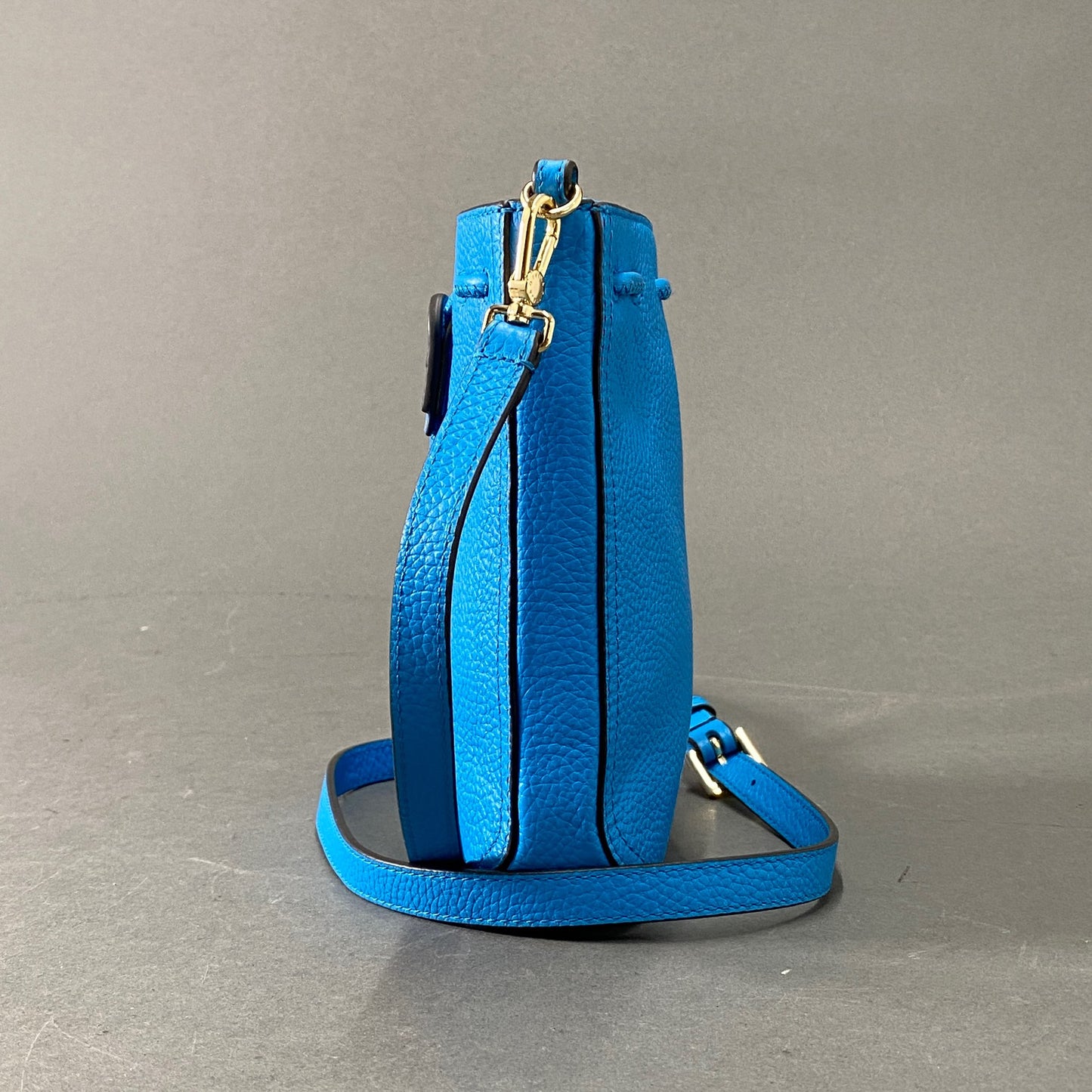 k7 FURLA フルラ ATENA BUCKET BAG MINI アテナバケットバッグ ミニ ブルー レザー ショルダーバッグ 巾着