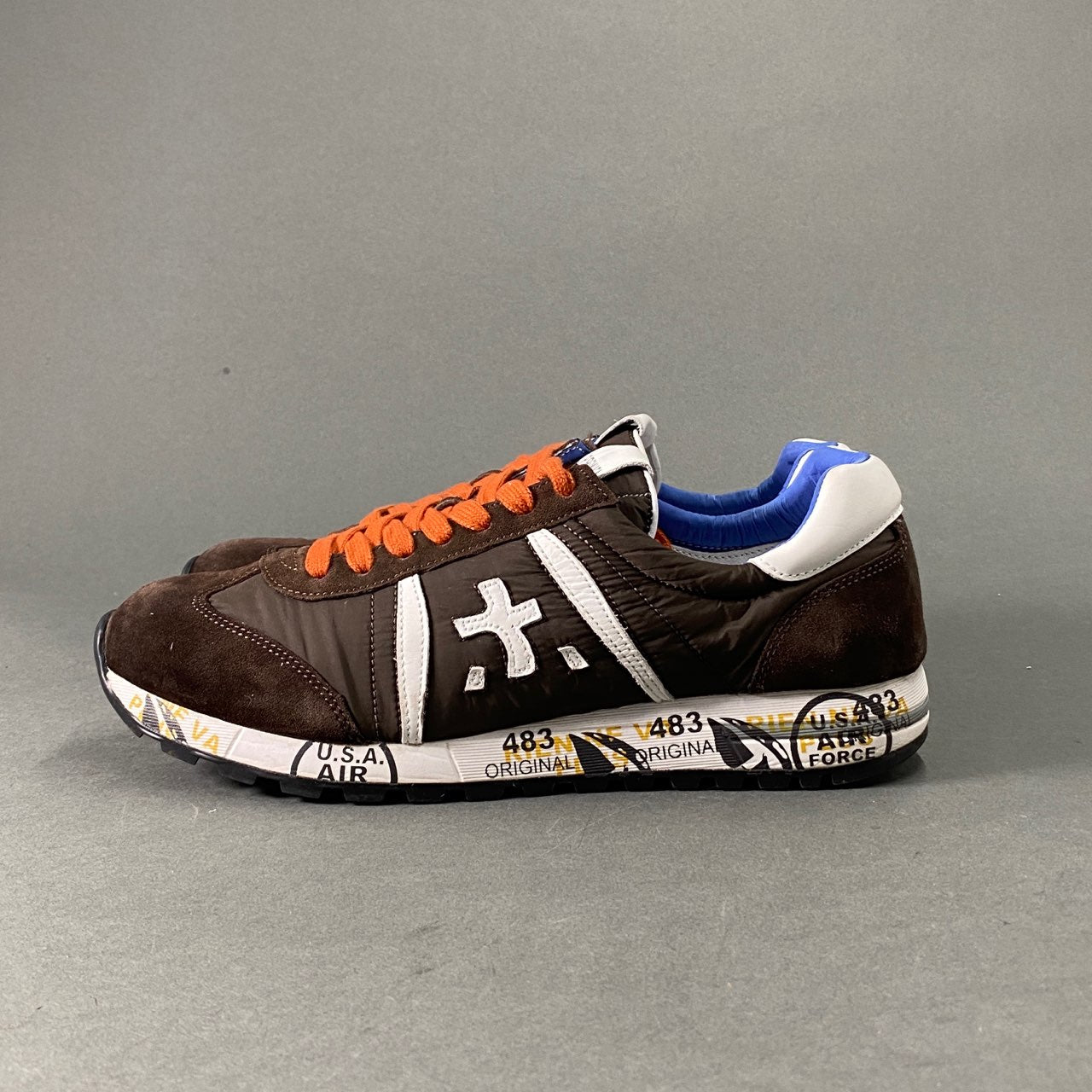 1L21 PREMIATA プレミアータ ERIC エリック スニーカー 40 ブラウン スウェード シューズ 483 スポーツライン