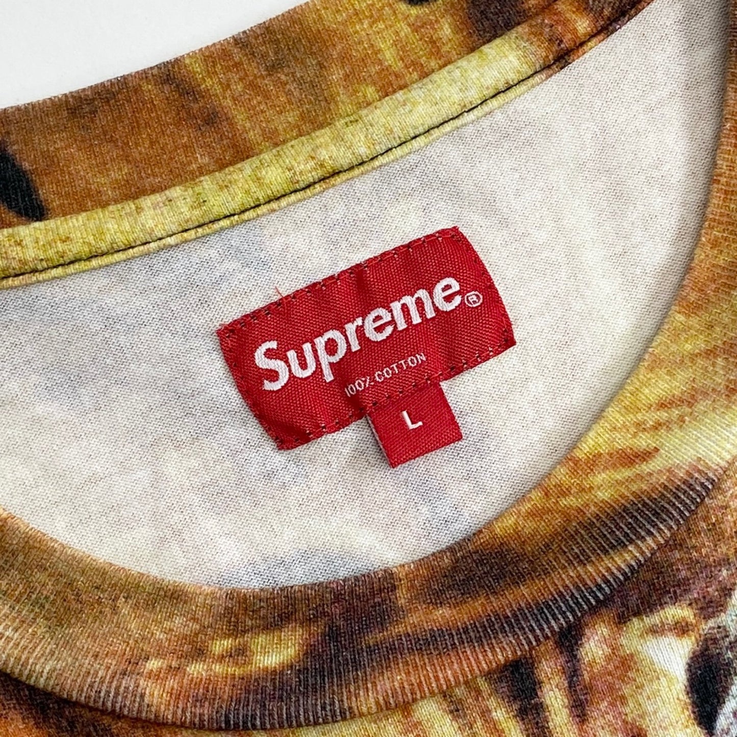 72k11《美品》2019SS Supreme シュプリーム Putti Tee 半袖Tシャツ プリントTシャツ L キムタク着用モデル