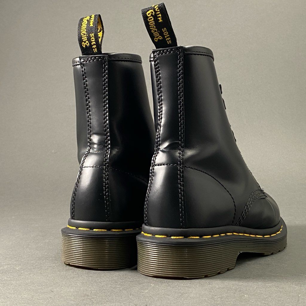 3c6 《美品》 Dr.Martens ドクターマーチン 8ホールブーツ US 5 ブラック レザー シューズ レースアップ 8eye boots