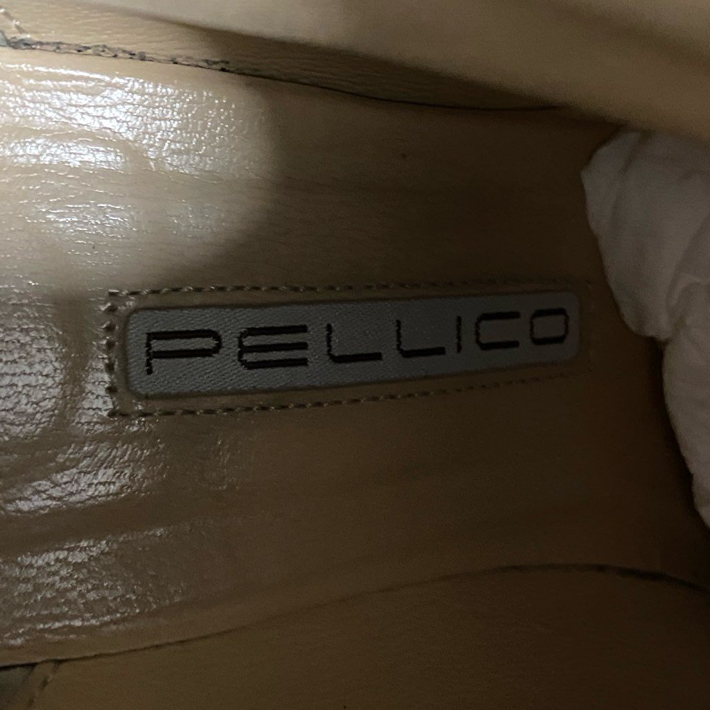 2c5 PELLICO ペリーコ レザーブーティ ショートブーツ 35 ブラック レザー イタリア製 バックジップ ヒールブーツ