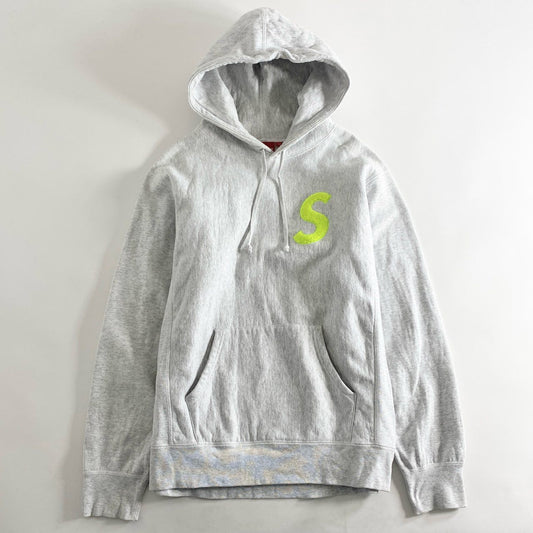 37c2-2 SUPREME シュプリーム 19AW S Logo Hooded Sweatshirt Sロゴ フーデッドスウェットシャツ パーカー プルオーバー フーディ L グレー コットン