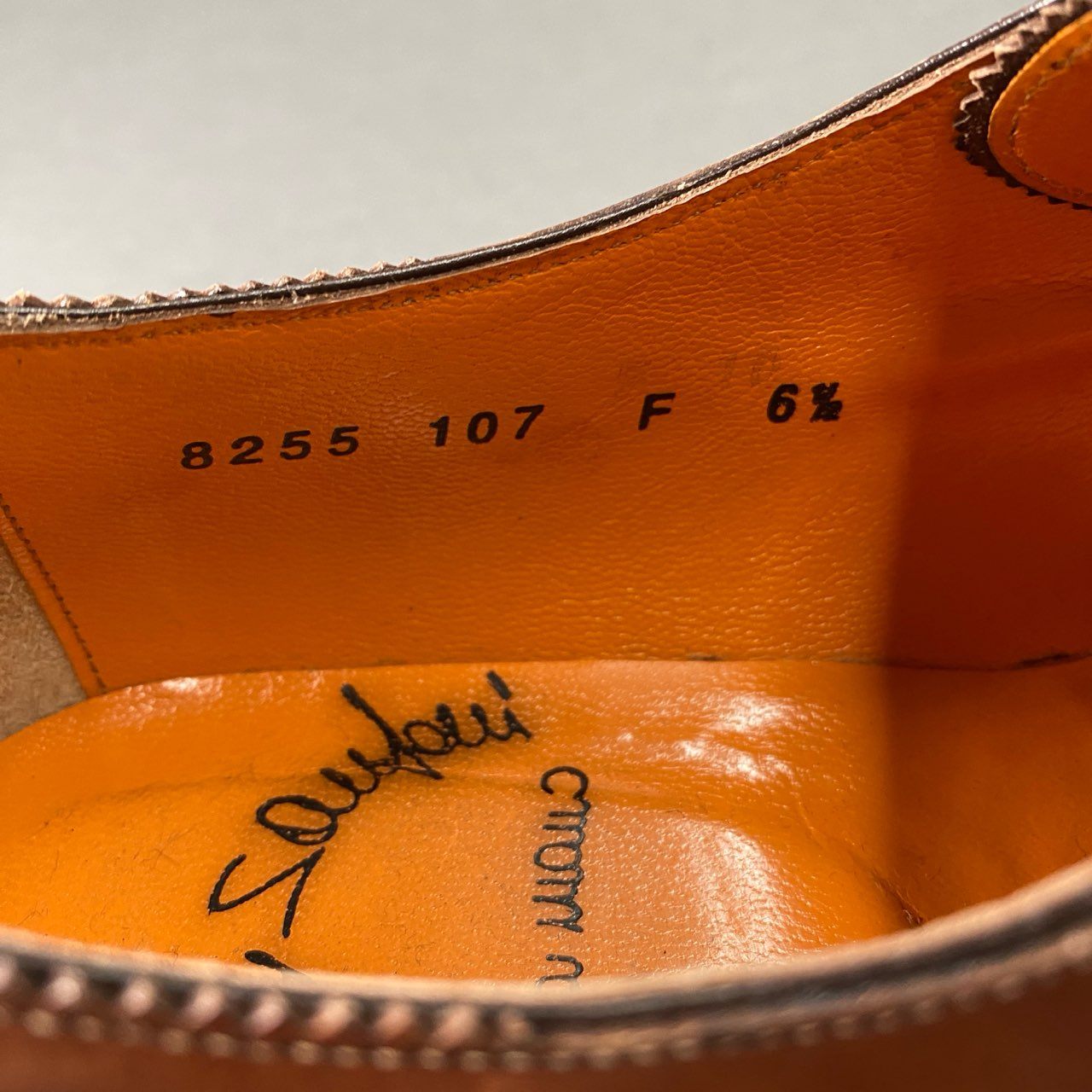 3c1 Santoni サントーニ イタリア製 ドレスシューズ ビジネス フォーマル 革靴 6 1/2 ブラウン レザー MADE IN ITALY