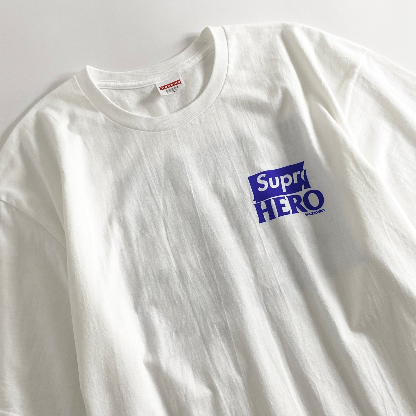 1a31 《美品》 Supreme シュプリーム × ANTI HERO アンチヒーロー 22SS Dog Tee ドッグTシャツ XL ホワイト カットソー